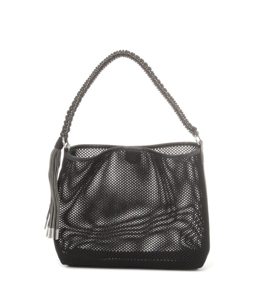 BAYFLOW（ベイフロー）の「コード編みHDメッシュトート（ハンドバッグ・レディース・ブラック/グレー・FREE）」の9枚目の写真
