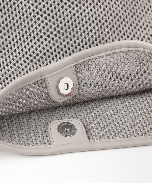 BAYFLOW（ベイフロー）の「コード編みHDメッシュトート（ハンドバッグ・レディース・ブラック/グレー・FREE）」の4枚目の写真