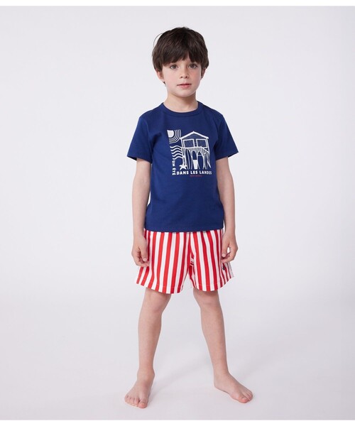PETIT BATEAU(プチバトー)の「半袖Tシャツ(Tシャツ/カットソー・キッズ・ネイビー・6YEAR/8YEAR/10YEAR/12YEAR)」の2枚目の写真