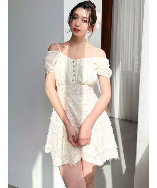 RESEXXY(リゼクシー)の「ジャガードドッキングミニフレアワンピース(ワンピース・レディース・ブラック/ホワイト/イエロー・FREE)」の16枚目の写真