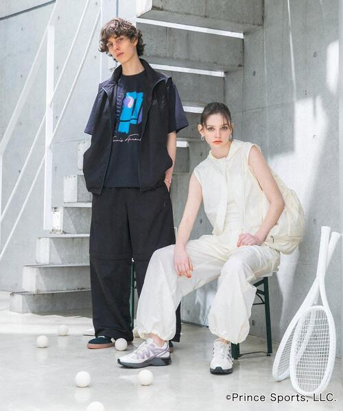 SENSE OF PLACE by URBAN RESEARCH（センスオブプレイスバイアーバンリサーチ）の「『別注』prince　ナイロンフードベスト（その他アウター・レディース・アイボリー/チャコールグレー/ネイビー・ONE）」の20枚目の写真