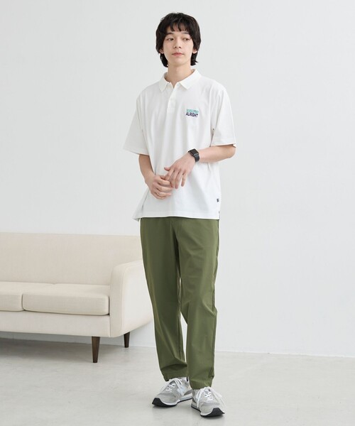 coen(コーエン)の「<WELLTECT/多機能>刺繍ロゴポロシャツ ー吸水速乾、接触冷感、UVカット、遮熱ー(ポロシャツ・メンズ・ブラック/ベージュ/オフホワイト・S/XL/M/L)」の5枚目の写真