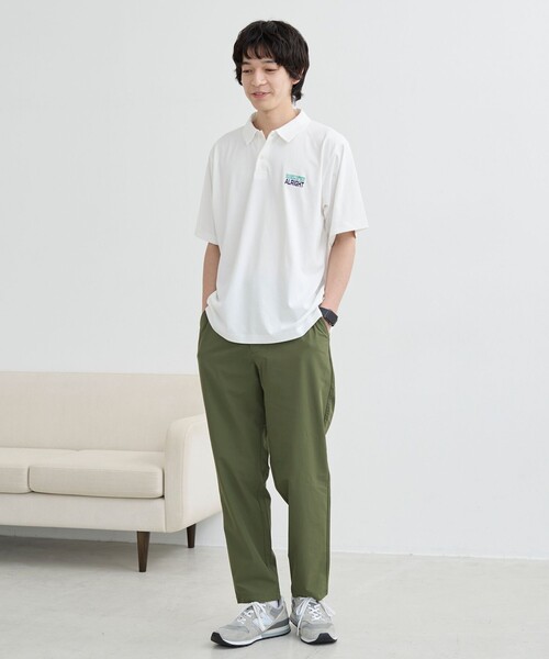 coen(コーエン)の「<WELLTECT/多機能>刺繍ロゴポロシャツ ー吸水速乾、接触冷感、UVカット、遮熱ー(ポロシャツ・メンズ・ブラック/ベージュ/オフホワイト・S/XL/M/L)」の7枚目の写真