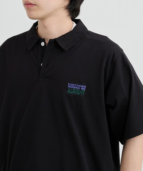 coen(コーエン)の「<WELLTECT/多機能>刺繍ロゴポロシャツ ー吸水速乾、接触冷感、UVカット、遮熱ー(ポロシャツ・メンズ・ブラック/ベージュ/オフホワイト・S/XL/M/L)」の9枚目の写真