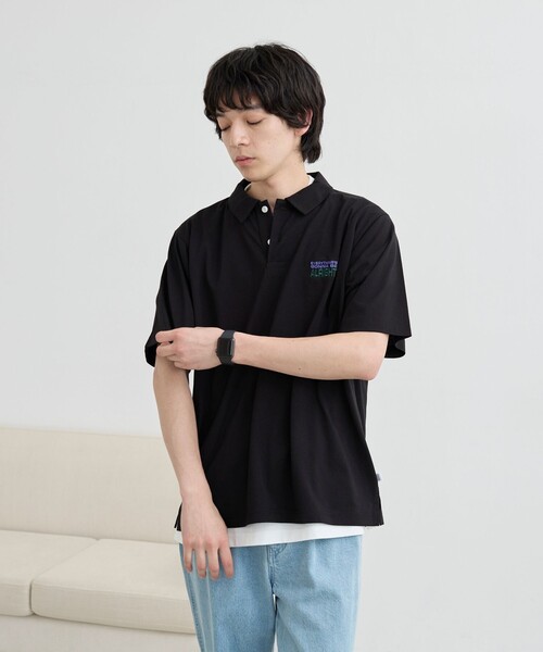 coen(コーエン)の「<WELLTECT/多機能>刺繍ロゴポロシャツ ー吸水速乾、接触冷感、UVカット、遮熱ー(ポロシャツ・メンズ・ブラック/ベージュ/オフホワイト・S/XL/M/L)」の11枚目の写真