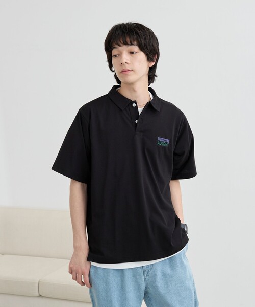 coen(コーエン)の「<WELLTECT/多機能>刺繍ロゴポロシャツ ー吸水速乾、接触冷感、UVカット、遮熱ー(ポロシャツ・メンズ・ブラック/ベージュ/オフホワイト・S/XL/M/L)」の13枚目の写真