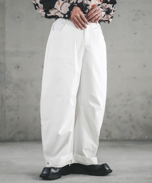Shoowtime(ショウタイム)の「Straight light slacks pants / ストレートライトスラックスパンツ(スラックス・メンズ・ホワイト/サンドベージュ・SMALL/MEDIUM/LARGE/X-LARGE)」の12枚目の写真