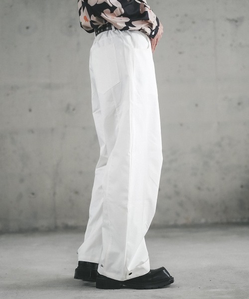 Shoowtime(ショウタイム)の「Straight light slacks pants / ストレートライトスラックスパンツ(スラックス・メンズ・ホワイト/サンドベージュ・SMALL/MEDIUM/LARGE/X-LARGE)」の14枚目の写真