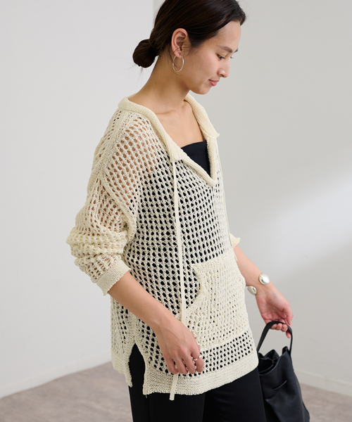 ENRICA/エンリカ TUNIC ニット セール】ENRICA/エンリカ キーネックプルオーバー（ニット