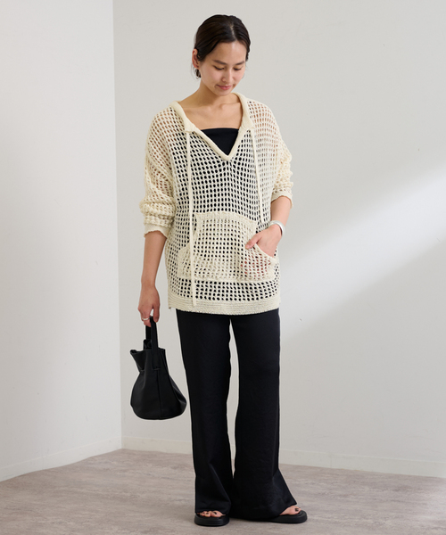 セール】ENRICA/エンリカ キーネックプルオーバー(ニット セール】ENRICA/エンリカ キーネックプルオーバー(ニット