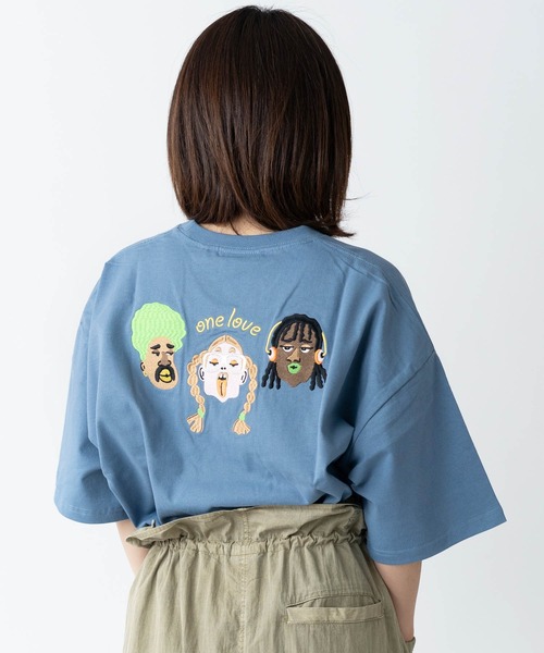 7.4oz one love刺繍ビッグTee | ジムマスター（gym master）公式通販