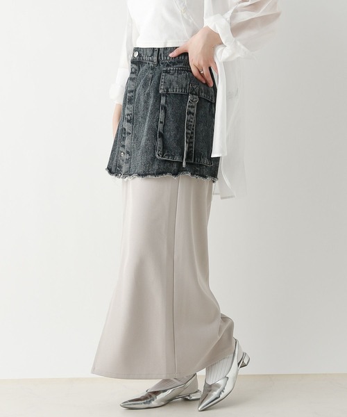 RAGEBLUE（レイジブルー）の「3WAY/デニムレイヤードスカートセット（スカート・レディース・ブラック×ブラック/ブラック×グレー・FREE）」の13枚目の写真