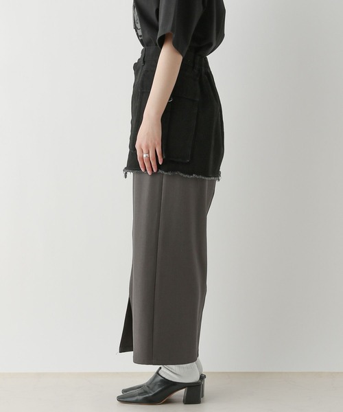 RAGEBLUE（レイジブルー）の「3WAY/デニムレイヤードスカートセット（スカート・レディース・ブラック×ブラック/ブラック×グレー・FREE）」の15枚目の写真