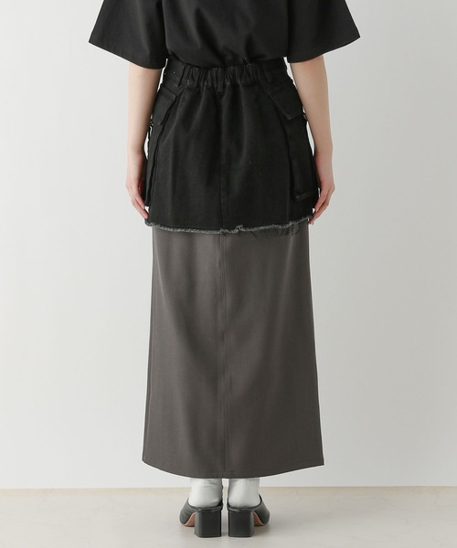 RAGEBLUE（レイジブルー）の「3WAY/デニムレイヤードスカートセット（スカート・レディース・ブラック×ブラック/ブラック×グレー・FREE）」の16枚目の写真