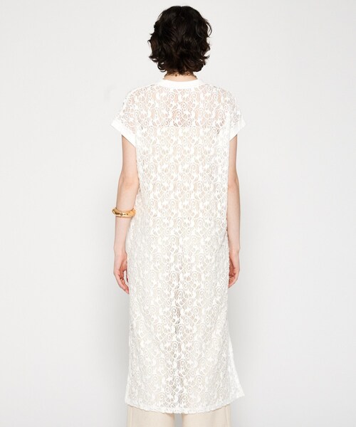 cloenc（クロエンス）の「【手洗い可】レースワンピース（ワンピース・レディース・ブラック/ホワイト・02）」の5枚目の写真