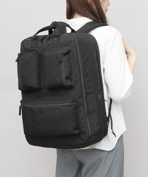 fulcro フルクロ 撥水 18ポケット バックパック バーティカル ビジネス