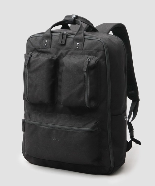 fulcro(フルクロ)の「fulcro フルクロ 撥水 18ポケット バックパック バーティカル ビジネスリュック A4サイズ・15インチPC収納対応 Explorerシリーズ 30L 大容量(バックパック/リュック・メンズ・ブラック・FREE)」の11枚目の写真