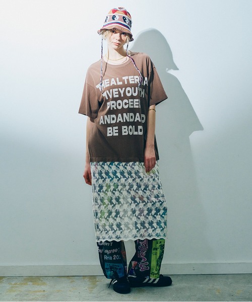 RNA（アールエヌエー）の「D1671 チュールレースコンビワンピース（ワンピース・レディース・ホワイト/ブラウン/グリーン・MEDIUM）」の2枚目の写真