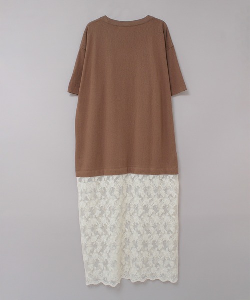 RNA（アールエヌエー）の「D1671 チュールレースコンビワンピース（ワンピース・レディース・ホワイト/ブラウン/グリーン・MEDIUM）」の20枚目の写真