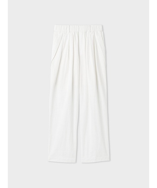 【週末限定価格】ミースロエ　スポーティー3タックパンツ　ホワイト　01 試着のみ ｽﾎﾟｰﾃｨｰ3ﾀｯｸﾊﾟﾝﾂ（その他パンツ）｜MIESROHE（ミースロエ）の