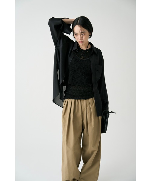 MIESROHE(ミースロエ)の「スポーティー3タックパンツ(その他パンツ・レディース・ホワイト/ブラック・0/1)」の18枚目の写真