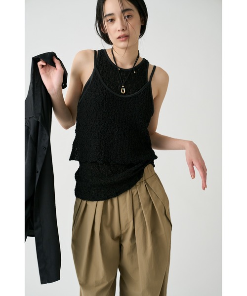 MIESROHE(ミースロエ)の「スポーティー3タックパンツ(その他パンツ・レディース・ホワイト/ブラック・0/1)」の21枚目の写真
