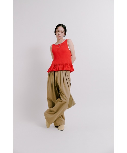 MIESROHE(ミースロエ)の「スポーティー3タックパンツ(その他パンツ・レディース・ホワイト/ブラック・0/1)」の22枚目の写真