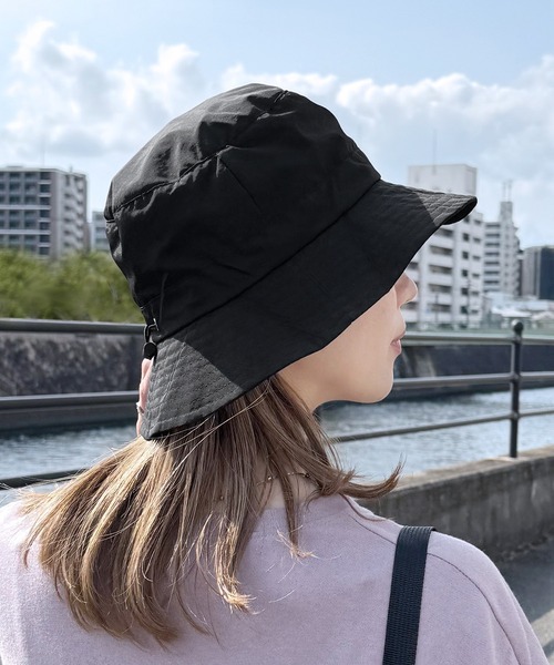 reca(レカ)の「折りたたみバケットハット(ハット・レディース・ブラック/カーキ・FREE)」の6枚目の写真