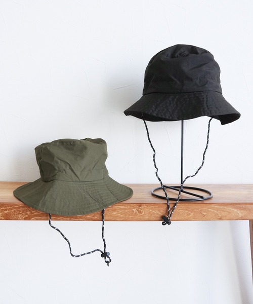 reca(レカ)の「折りたたみバケットハット(ハット・レディース・ブラック/カーキ・FREE)」の3枚目の写真