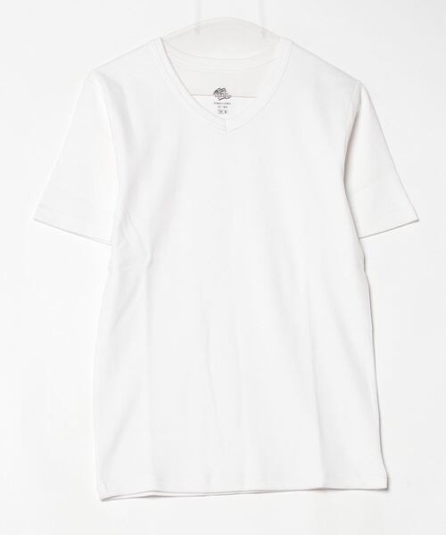 JEMORGAN（ジェーイーモーガン）の「『JEMORGAN LONG JOHNS/ジェーイーモーガンロングジョーンズ』250g/㎡テレコVネック半袖Ｔ【+】（Tシャツ/カットソー・メンズ・ブラック/杢グレー/ホワイト・XL/L/M）」の20枚目の写真