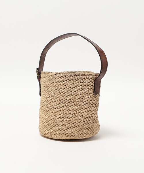 ハンドバッグ IBELIV 'Lova' handbag IBELIV - LOVA Black Bucket bag in RAFFIA - Caprice Clothing