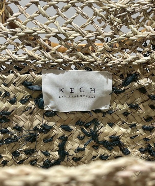 KECH LeS ESSENTIELS（ケッシュルエッセンシャル）の「Chaos(カオス)/【KECH LeS ESSENTIELS】別注フリンジBAG L（かごバッグ・レディース・ブラック・FREE）」の7枚目の写真