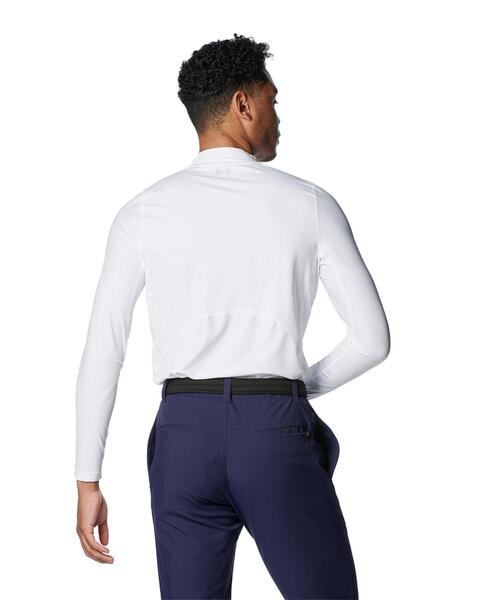 UNDER ARMOUR(アンダーアーマー)の「UAアイソチル フィッティド ロングスリーブ モックネック シャツ(ゴルフ/メンズ)(Tシャツ/カットソー・メンズ・ホワイト・M/2XL/XL/L/S)」の9枚目の写真