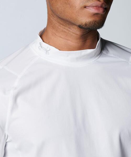 UNDER ARMOUR(アンダーアーマー)の「UAアイソチル フィッティド ロングスリーブ モックネック シャツ(ゴルフ/メンズ)(Tシャツ/カットソー・メンズ・ホワイト・M/2XL/XL/L/S)」の11枚目の写真