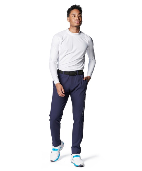 UNDER ARMOUR(アンダーアーマー)の「UAアイソチル フィッティド ロングスリーブ モックネック シャツ(ゴルフ/メンズ)(Tシャツ/カットソー・メンズ・ホワイト・M/2XL/XL/L/S)」の3枚目の写真