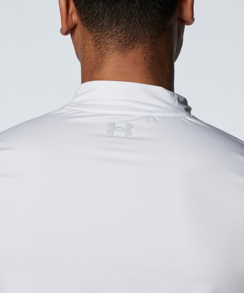 UNDER ARMOUR(アンダーアーマー)の「UAアイソチル フィッティド ロングスリーブ モックネック シャツ(ゴルフ/メンズ)(Tシャツ/カットソー・メンズ・ホワイト・M/2XL/XL/L/S)」の6枚目の写真