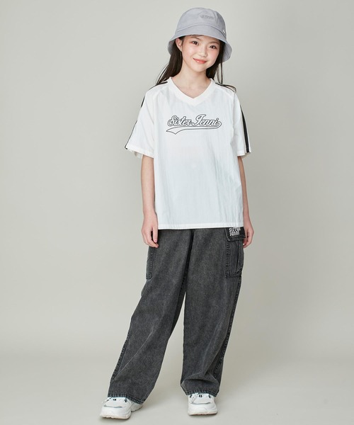 JENNI（ジェニィ）の「【コットン100％】プレート付き3Dロゴバケットハット（ハット・キッズ・ブラック/グレー/オフホワイト・54cm/56cm）」の12枚目の写真