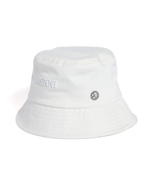 JENNI（ジェニィ）の「【コットン100％】プレート付き3Dロゴバケットハット（ハット・キッズ・ブラック/グレー/オフホワイト・54cm/56cm）」の15枚目の写真