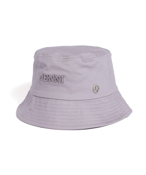 JENNI（ジェニィ）の「【コットン100％】プレート付き3Dロゴバケットハット（ハット・キッズ・ブラック/グレー/オフホワイト・54cm/56cm）」の17枚目の写真