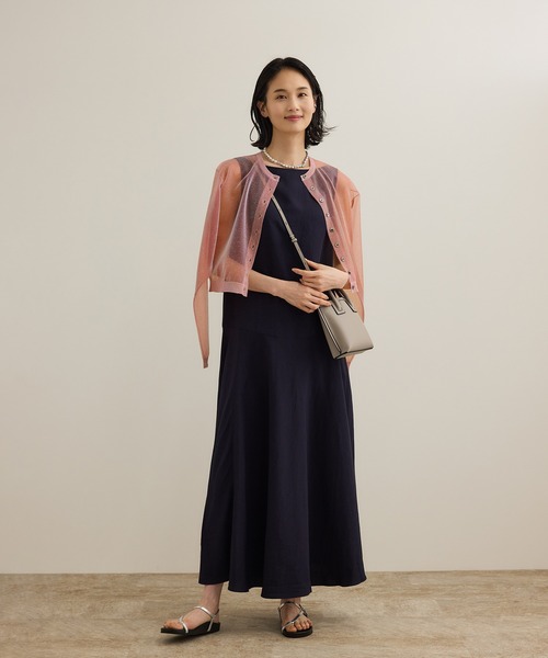 ROPE シャイニーラメカーディガン ROPE'｜【洗える】シャイニーラメカーディガン | Rakuten
