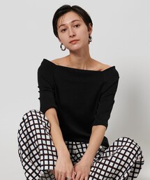 ユナイテッドアローズ UNITED ARROWS 25SS ポンチ ショートスリーブ カットソー 半袖Tシャツ 1517-222-2570 ブラック ポンチ ショートスリーブ カットソー