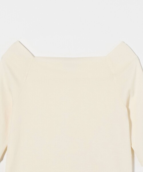 UNITED ARROWS(ユナイテッドアローズ)の「スクープドネック ハーフスリーブ カットソー(Tシャツ/カットソー・レディース・ダークブラウン/ブラック/オフホワイト・FREE)」の16枚目の写真