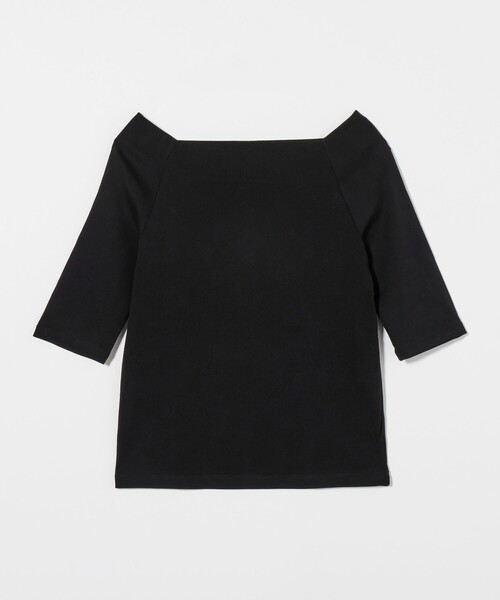 UNITED ARROWS(ユナイテッドアローズ)の「スクープドネック ハーフスリーブ カットソー(Tシャツ/カットソー・レディース・ダークブラウン/ブラック/オフホワイト・FREE)」の20枚目の写真
