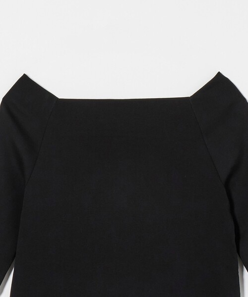 UNITED ARROWS(ユナイテッドアローズ)の「スクープドネック ハーフスリーブ カットソー(Tシャツ/カットソー・レディース・ダークブラウン/ブラック/オフホワイト・FREE)」の21枚目の写真
