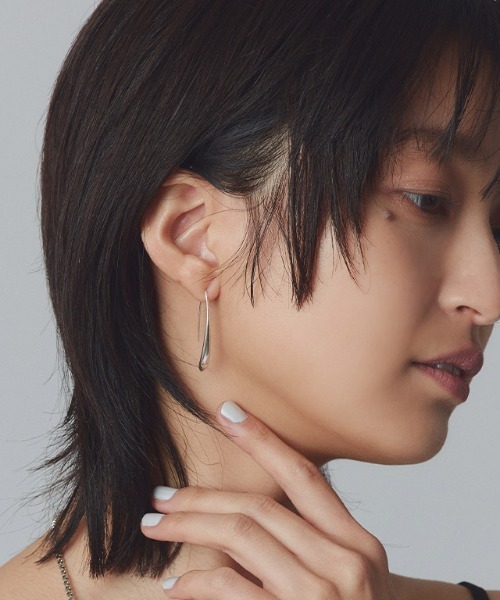 RASW（ラス）の「[RASW]silver925フックピアス（ピアス（両耳用）・レディース・シルバー・FREE）」の3枚目の写真