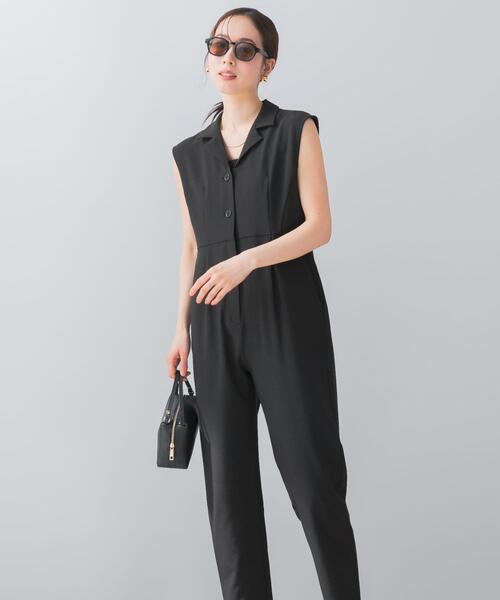 セール】『UR TECH DRYLUXE』F by ROSSO オープンカラーオールインワン