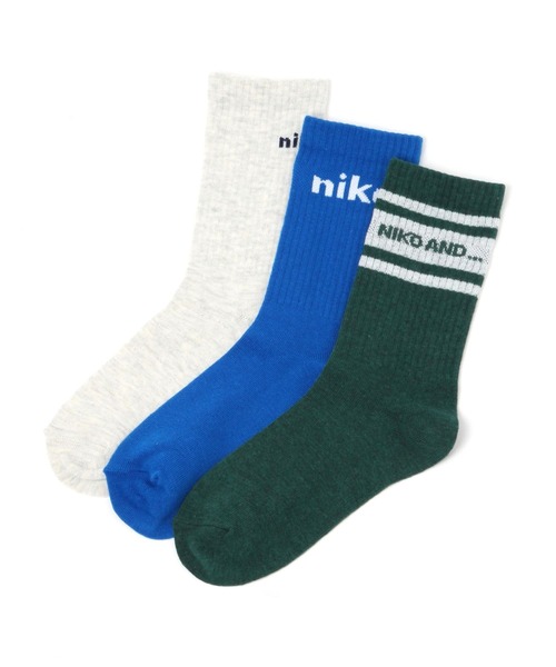 niko and...（ニコアンド）の「オリジナル3SETニコロゴソックス（ソックス/靴下・レディース・その他1/ホワイト/ブラック/その他3/レッド/グリーン/オフホワイト・FREE）」の7枚目の写真