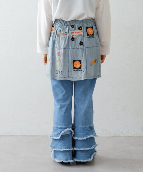 HELLO.SANFRANCISCO（ハローサンフランシスコ）の「【HELLO.SANFRANCISCO】indiaオリジナル刺繍巻きスカート（スカート・レディース・ホワイト/サックスブルー・ONE SIZE）」の20枚目の写真