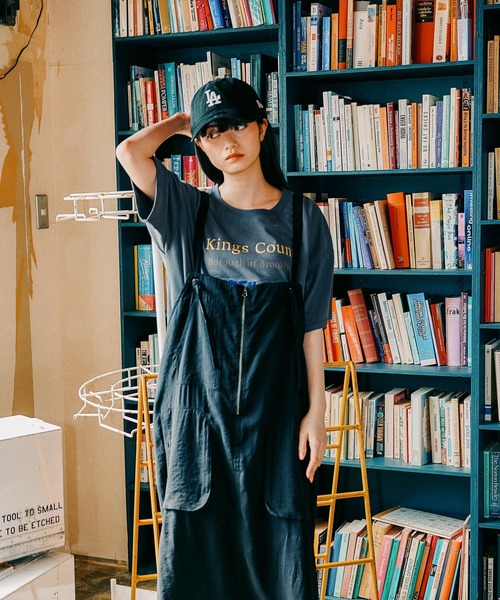 希少 黒入荷！ MODE テロテロミリタリーポケワンピース CORE】 NORM サロペット・オーバーオール・オールインワン