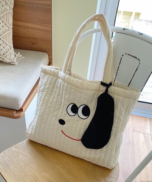 VIBGYOR（ヴィブジョー）の「Liaa/犬 ヌビバッグ トートバッグ A18614